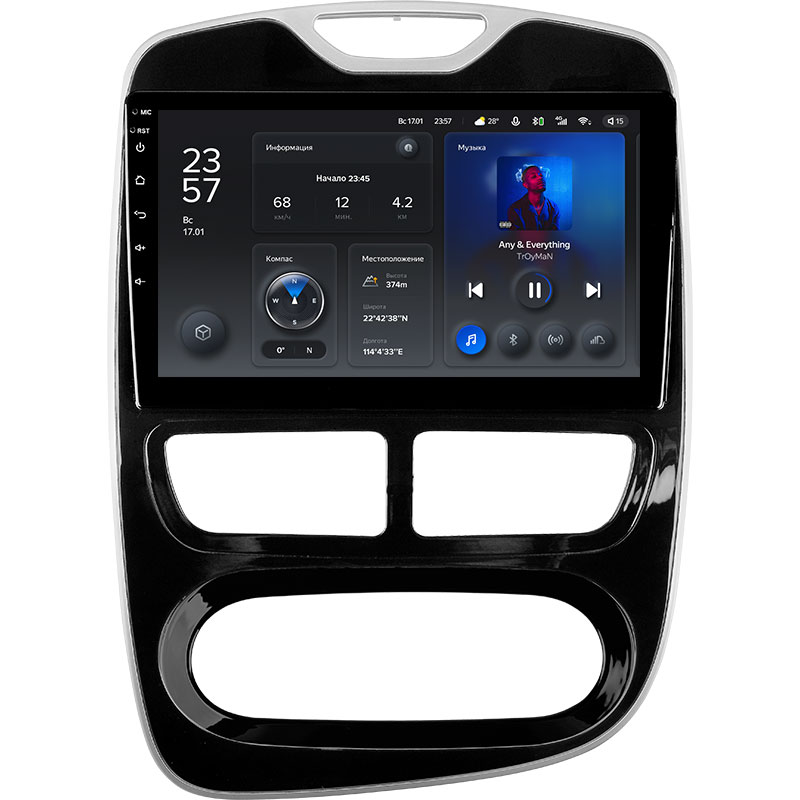 Автомагнитола штатная Teyes X1 для Renault Clio 4 BH98 KH98 2012-2016 Android X1 2+32G Wi-Fi/4G (1631443904)