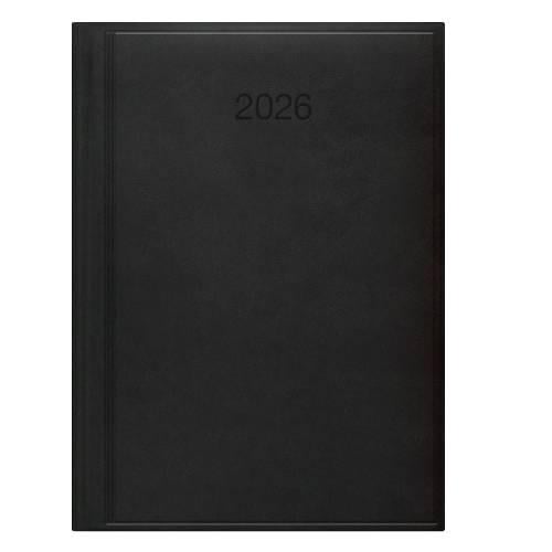 Щоденник датований Brunnen Стандарт Torino 2026 A5 Чорний (73-795 38 906)