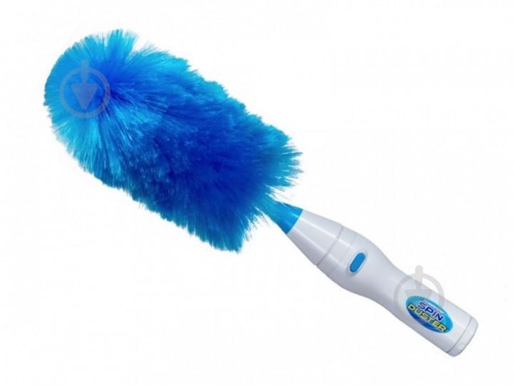 Электрическая щетка для уборки пыли Hurricane Spin Duster Бело-голубой (258546)