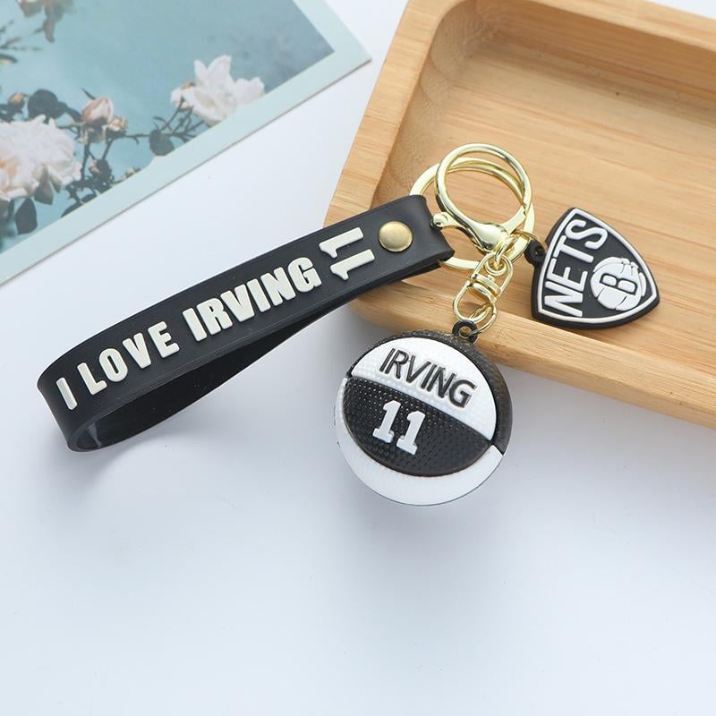 Брелок для ключів баскетбольний м’яч Irving 11 Білий (0120)