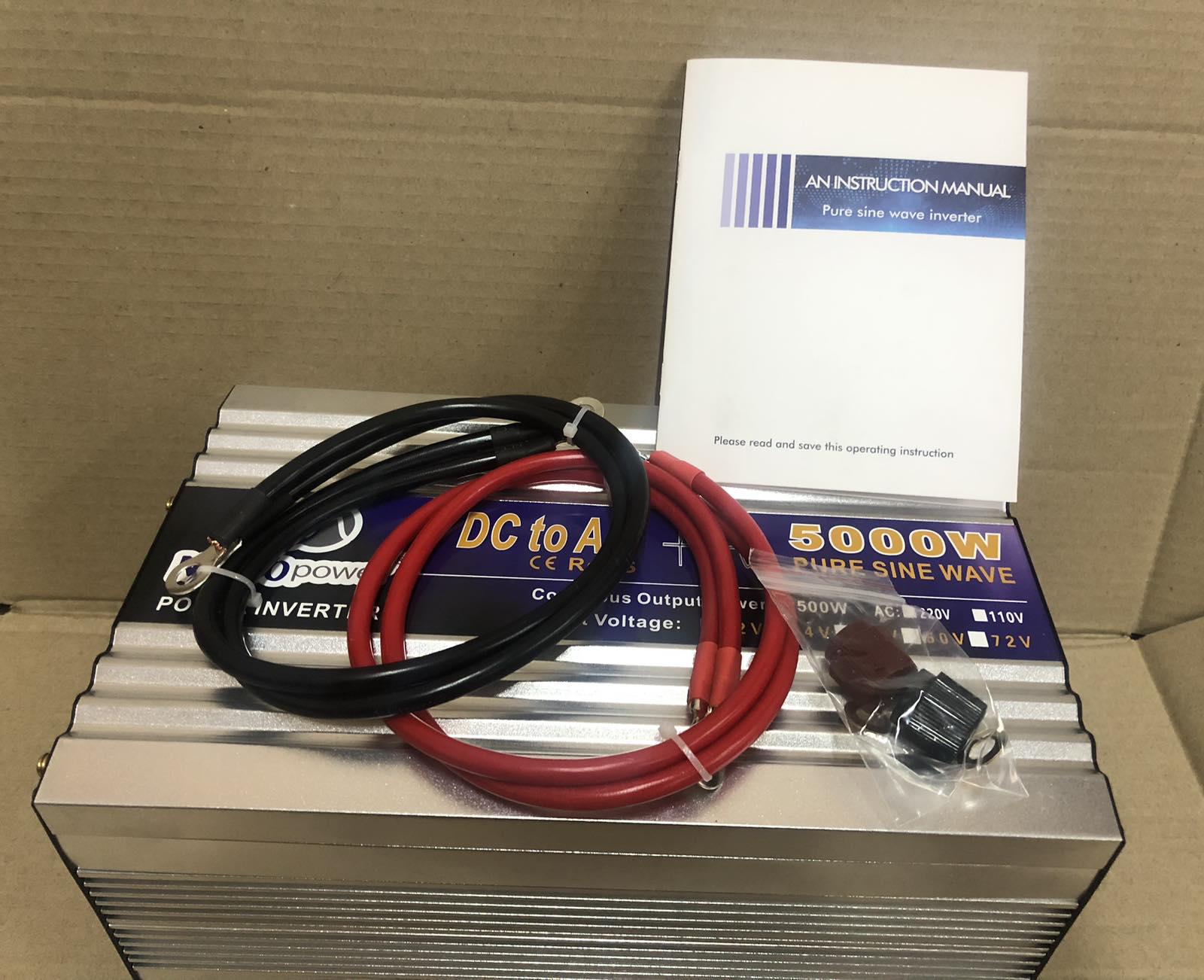 Автомобильный инвертор 12-220V 5000W - фото 2