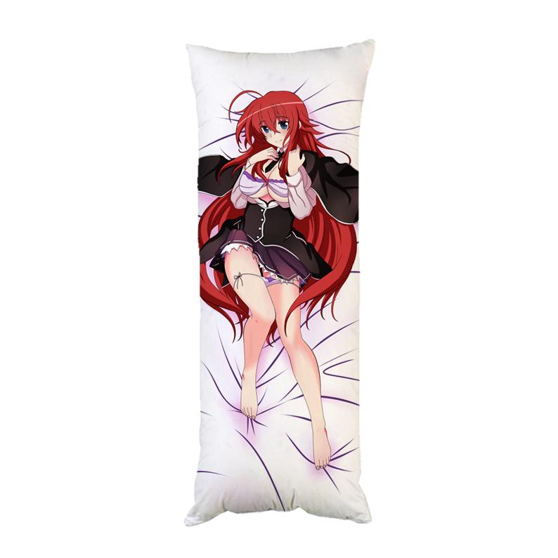 Подушка-обнимашка дакимакура Риас Гремори аниме Высшая школа демонов двухсторонняя 40х100 см (dk111)