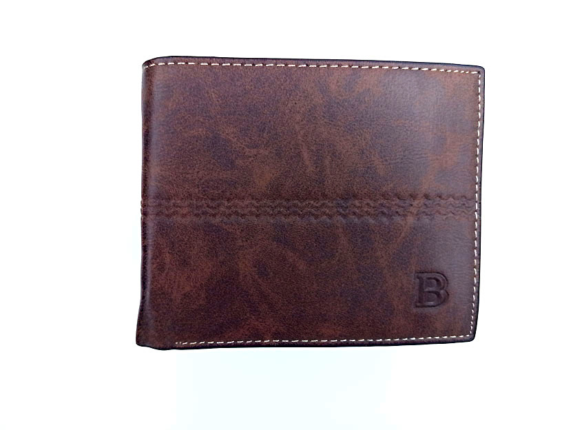 Кошелек мужской из экокожи Коричневый