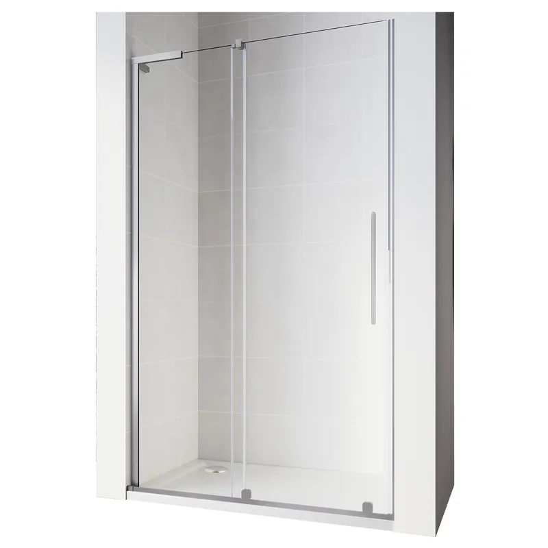 Двері в нішу розсувна KOER SR SD07-120x200-R-TR-01 Walk-In прозоре скло Easy Clean 8 мм Хром (KR5773)