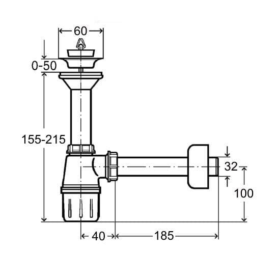 Сифон на тюльпан Viega 103927 пластиковий (ANT-1425) - фото 2 Сифон на тюльпан Viega 103927 пластиковий (ANT-1425) - фото 2