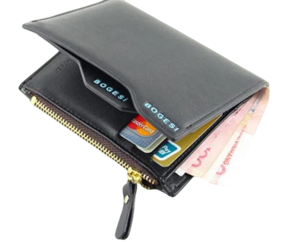 Кошелек мужской BOGESI с замком Черный