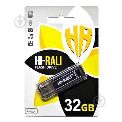 Флеш-накопитель USB 32GB Hi-Rali Stark Series Black (HI-32GBSTBK)