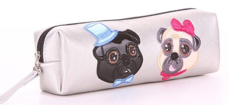 Пенал шкільний Alba Soboni 573 срібло