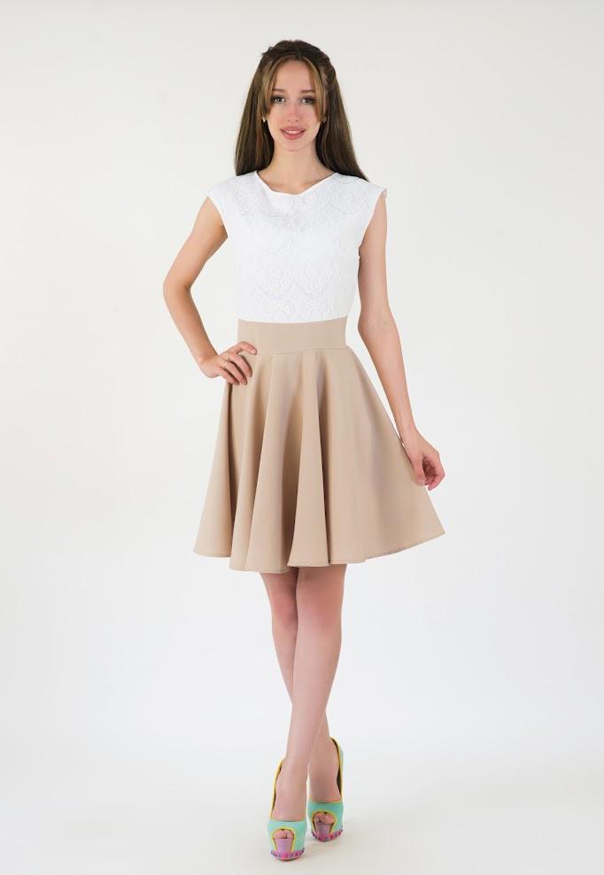 Платье женское Podium Allora 21342-BEIGE XXL Бежевый
