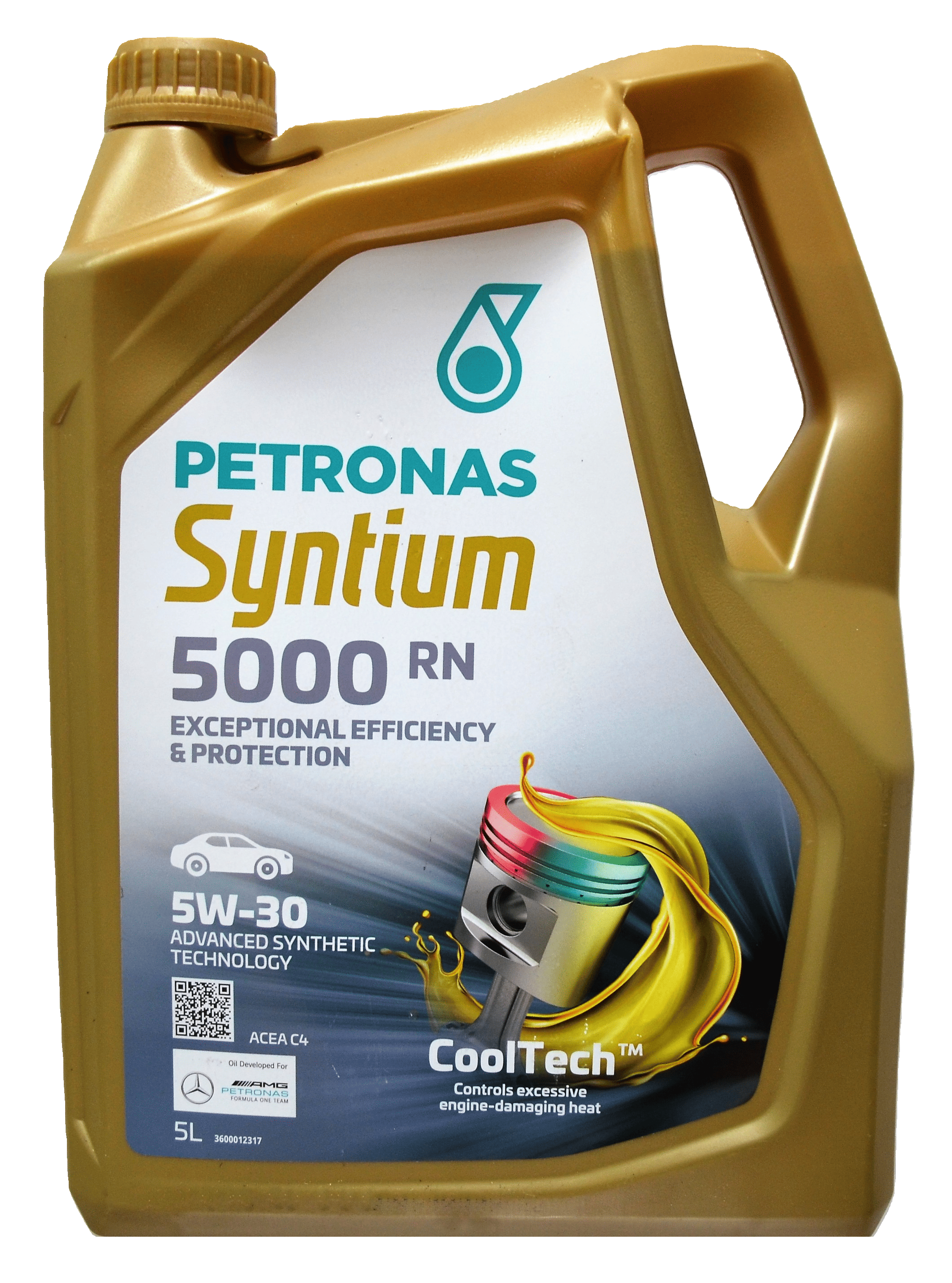 Моторна олива PETRONAS LUBRICANTS Syntium 5000 RN 5W-30 синт MB 226.51/RN 0720/FCA 955535-S4/С4 5 л (2443788870) - фото 2 Моторна олива PETRONAS LUBRICANTS Syntium 5000 RN 5W-30 синт MB 226.51/RN 0720/FCA 955535-S4/С4 5 л (2443788870) - фото 2