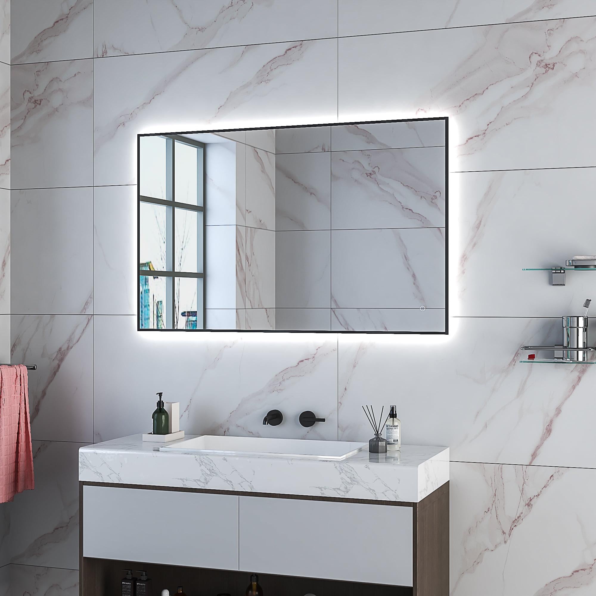 Зеркало в раме Dim Dzerkal CABELLA с LED-подсветкой + сенсорное управление + подогрев 80х60 см (2132)