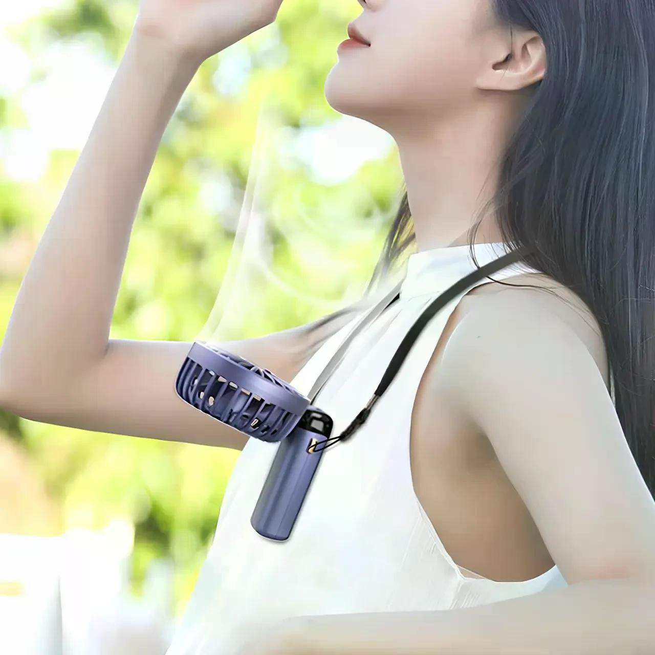 Вентилятор портативний Mini fan XL-880 з підставкою для телефону та дисплеєм Ø 9 см (b12eee89) - фото 2 Вентилятор портативний Mini fan XL-880 з підставкою для телефону та дисплеєм Ø 9 см (b12eee89) - фото 2