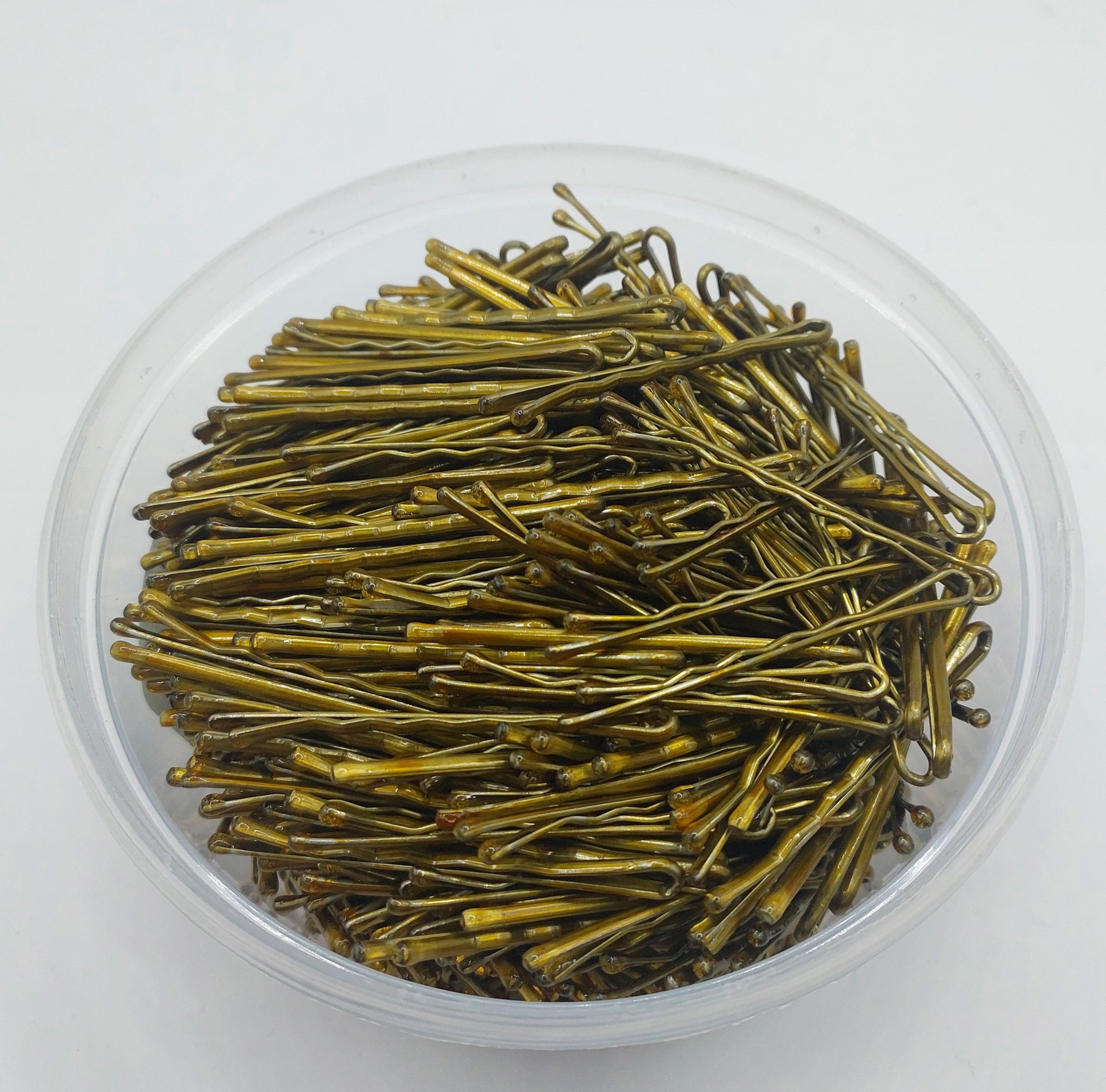 Невидимки для волосся ДенІС professional 50 мм 600 шт. Золотий