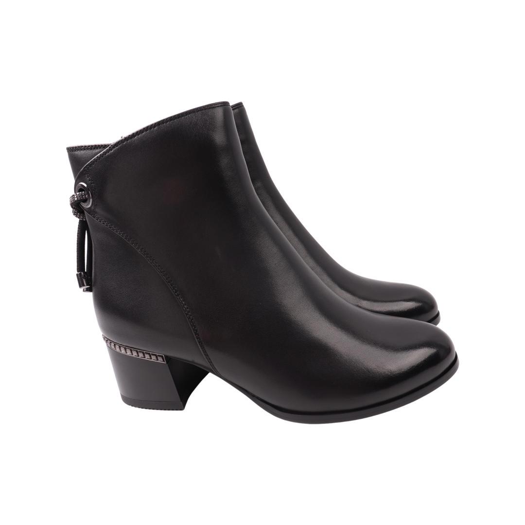 Ботильоны женские Velly из кожи р. 37 Черный (120-21DH)