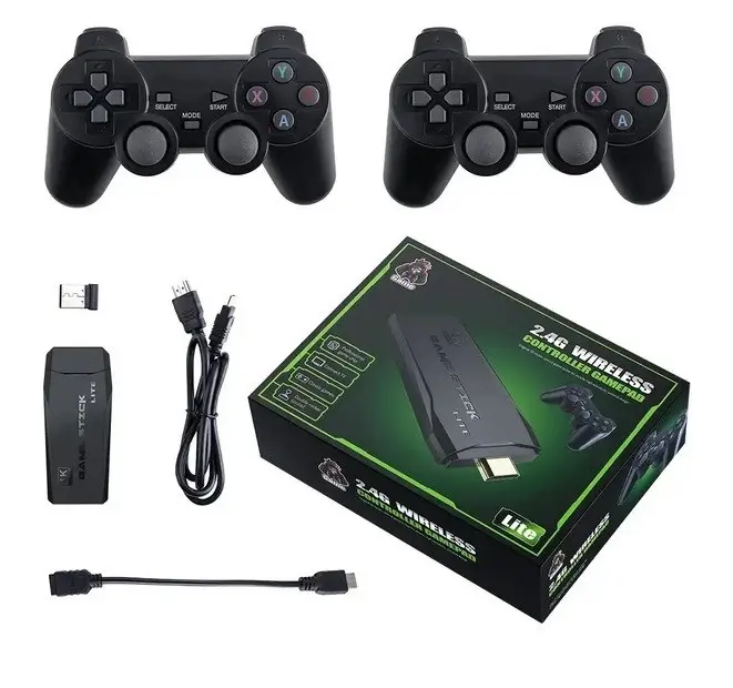 Ігрова консоль Game Stick 4К M8 64G 2.4g wireless 20300 ігор 2 джойстика - фото 4