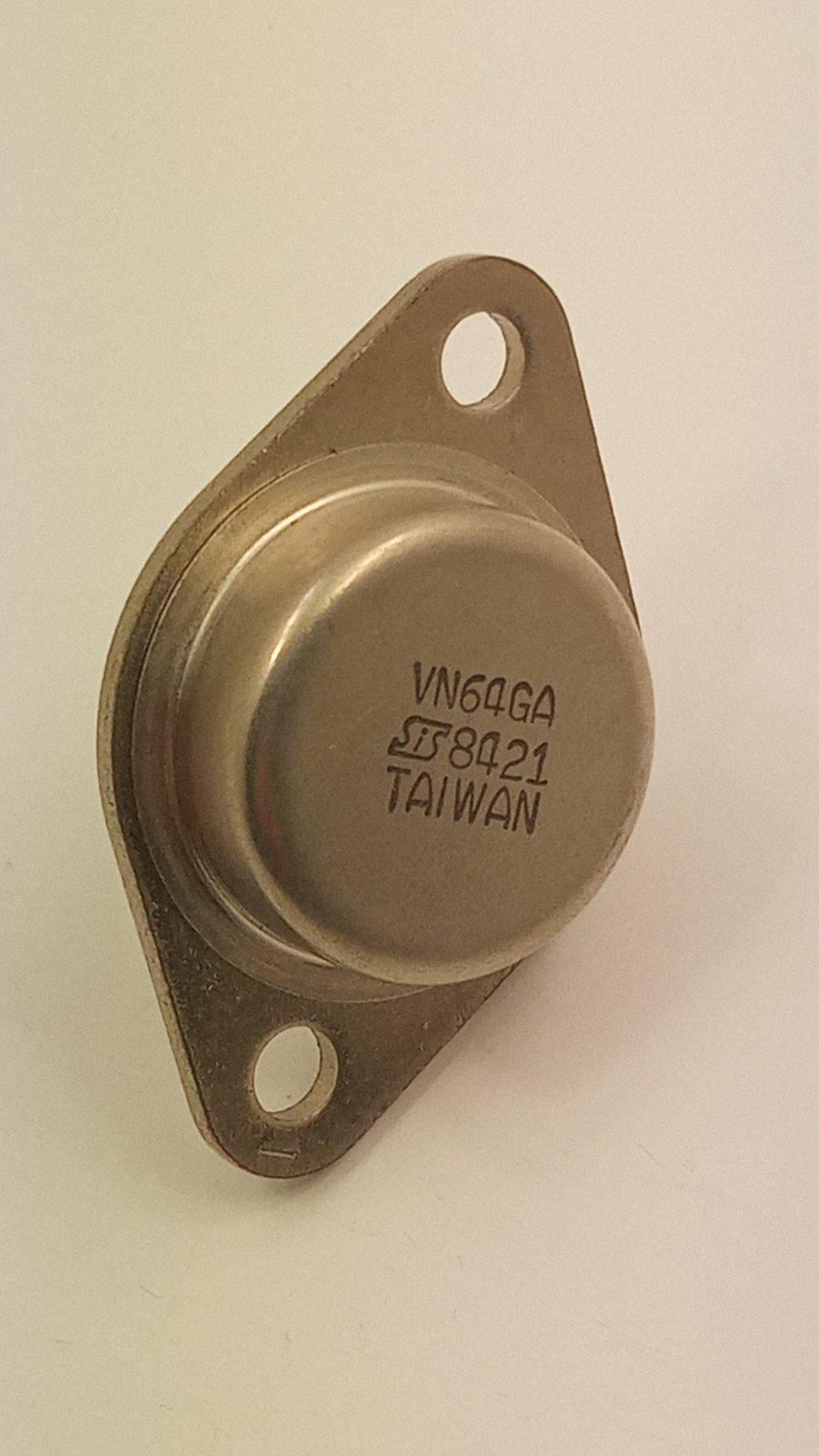 Транзистор VN64GA N Channel 10 A 60 V 0.4 ohm TO 3 (12485) Транзистор VN64GA N Channel 10 A 60 V 0.4 ohm TO 3 (12485)
