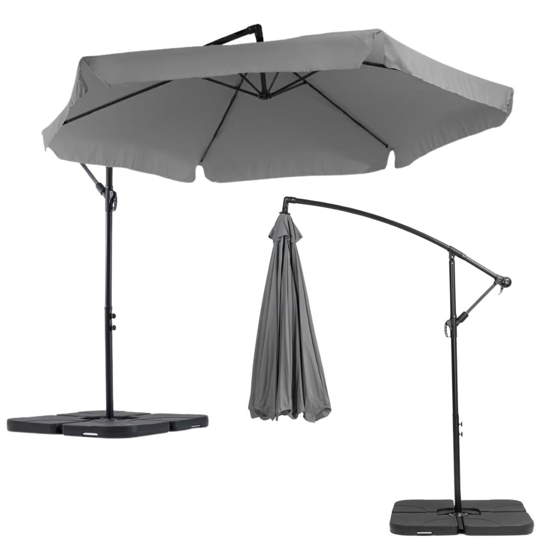 Зонтик садовый Di Volio EMPOLI 350 см и основа садового зонтика Серый (1631) - фото 7