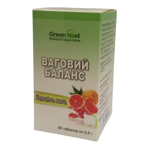 Екстракт для схуднення GreenSet Ваговий Баланс Бажана вага 90 табл. (000024041)
