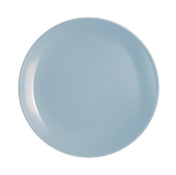 Тарілка десертна Luminarc Diwali кругла без борту склокераміка d 19 см Light Blue (2612P)