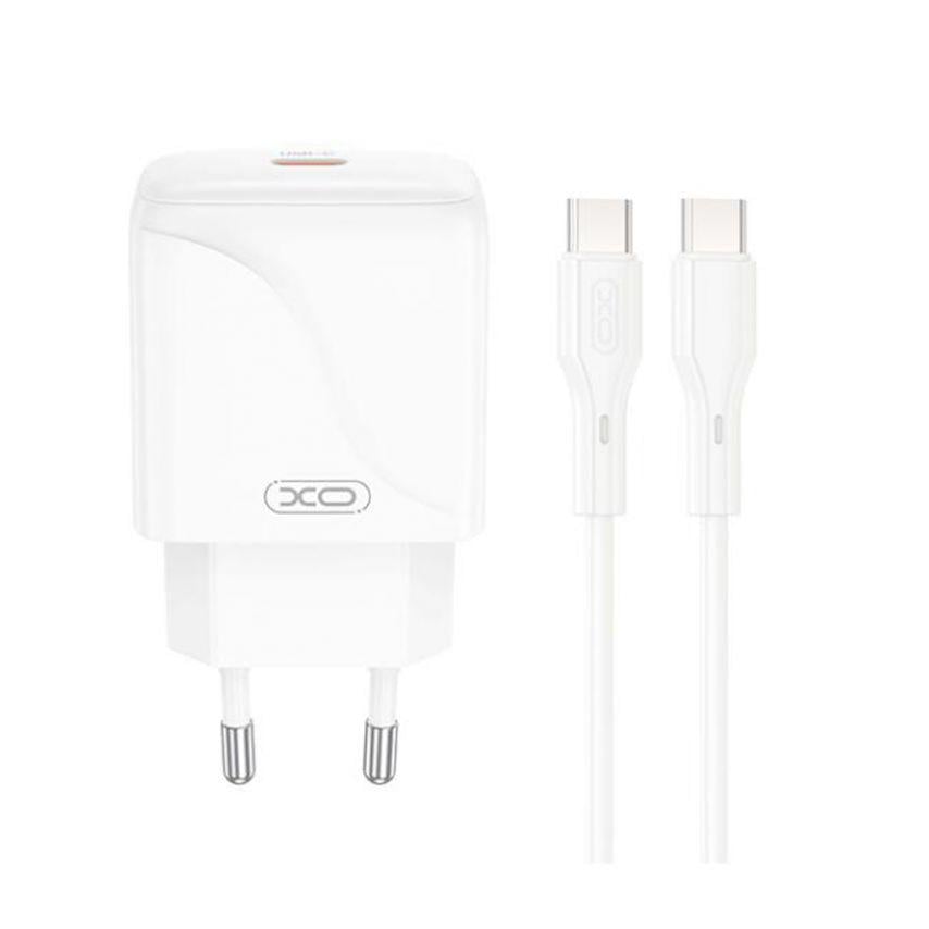 Адаптер Xo L141 PD_20 W/Data Cable Type-C to Type-C White