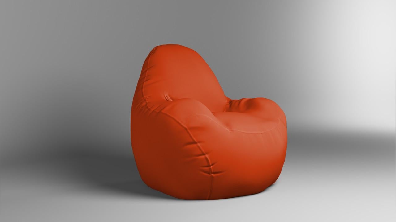 Бескаркасное кресло-мешок SkyPuff Relax 600D.PU.WR 157 оксфорд 100 см Оранжевый (2695830272)
