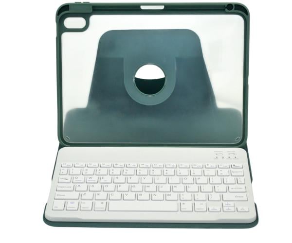 Чехол с Bluetooth-клавиатурой Glass Magnet Flip Cover 360 для iPad 10,9 2022 Зеленый