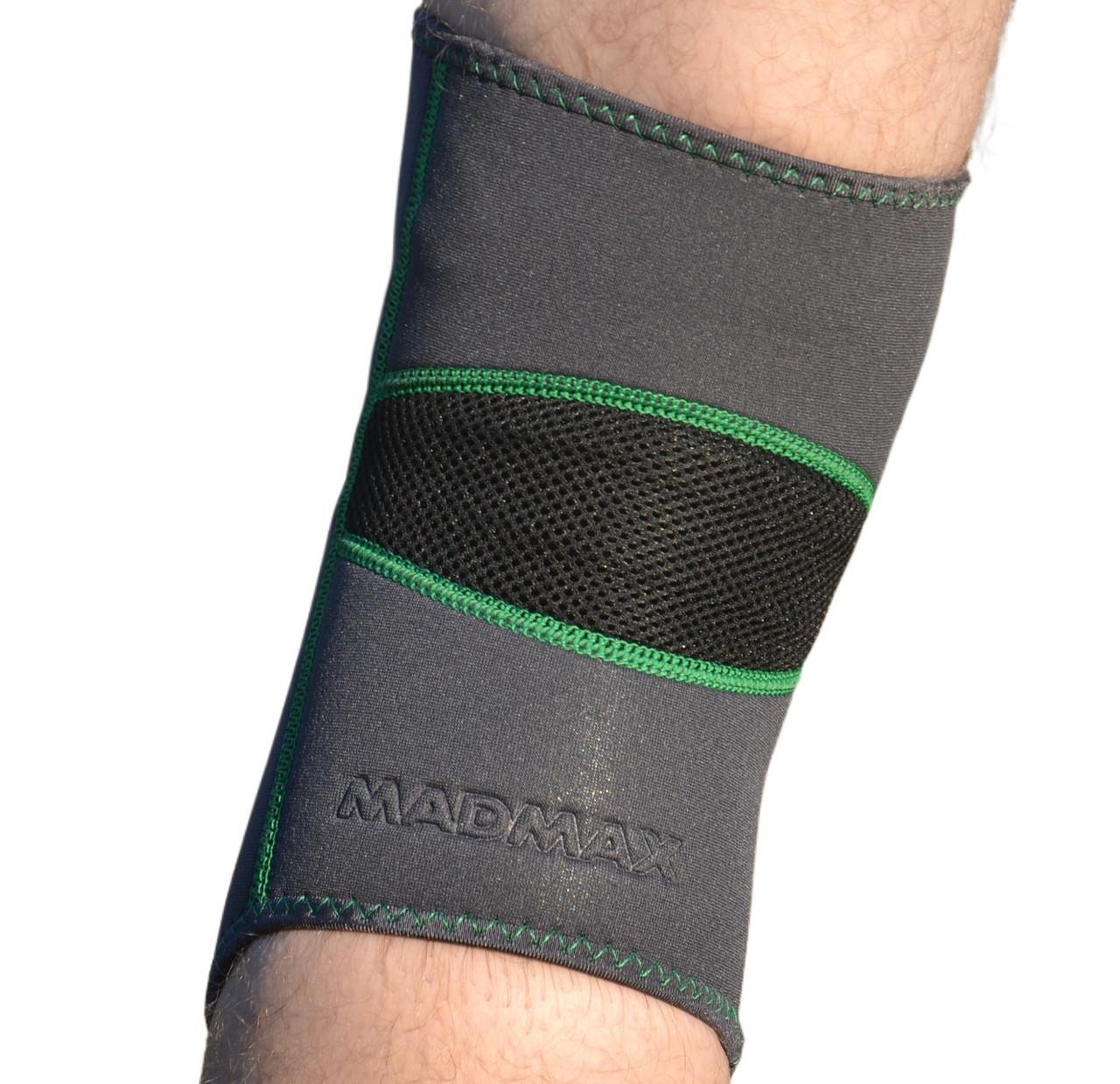 Наколенник MadMax MFA-294 Zahoprene Knee Support S Dark Grey/Green (A-012919) - фото 4