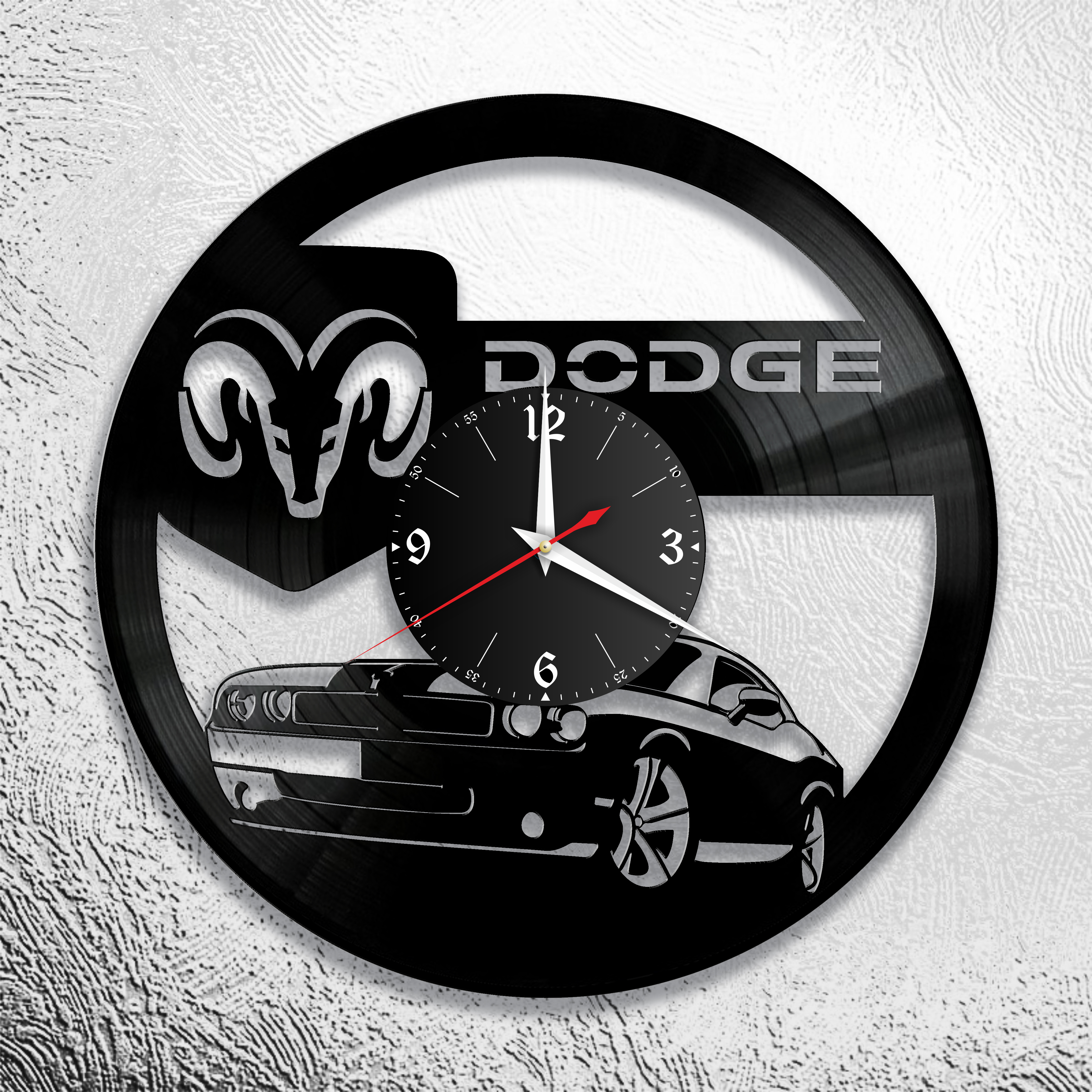 Часы настенные Dodge 0896 из виниловой пластинки