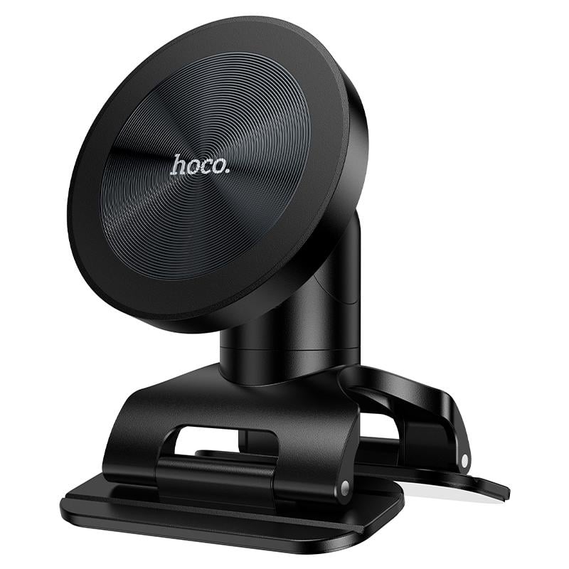 Автотримач для телефона Hoco H97 Eminent Ring Magnetic Car holder center console Black (6942007673020)
