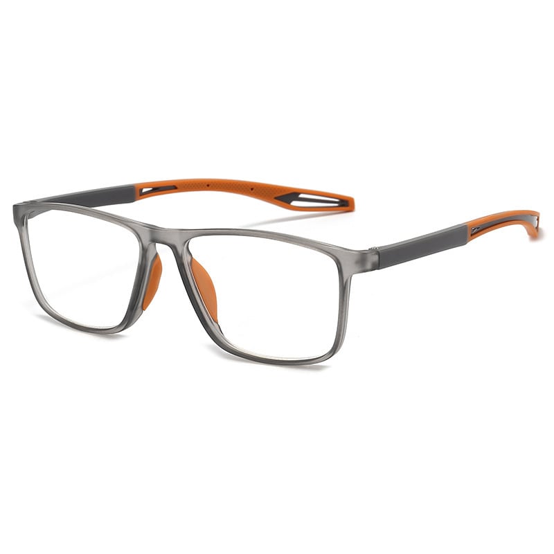Очки с диоптриями и гибкими скобками SkynerGlasses +1.0 Серый/Оранжевый (4269)