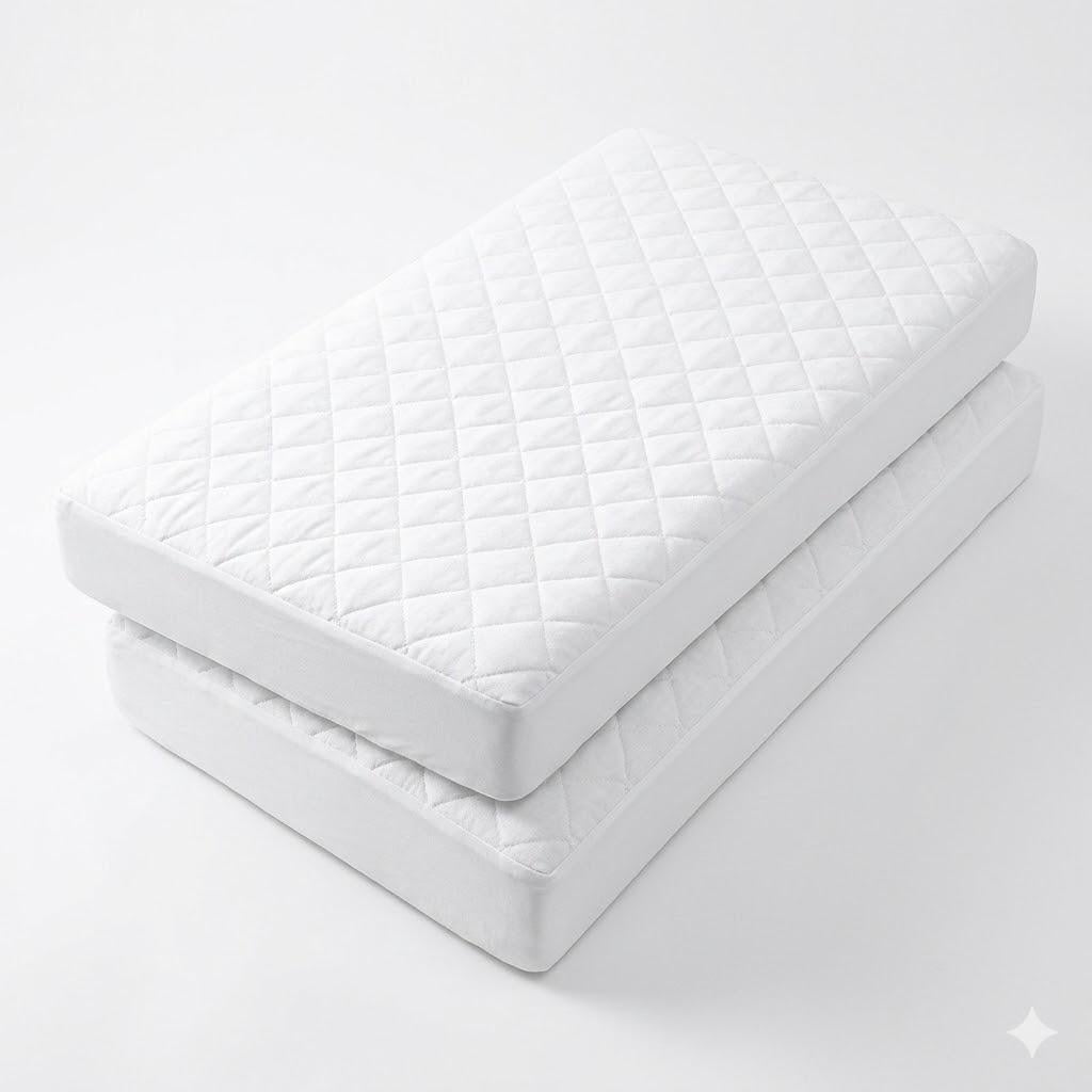 Набор наматрасников водонепроницаемых Papaella AQUA STOP 60х120 см с бортом 2 шт. (8-35489)