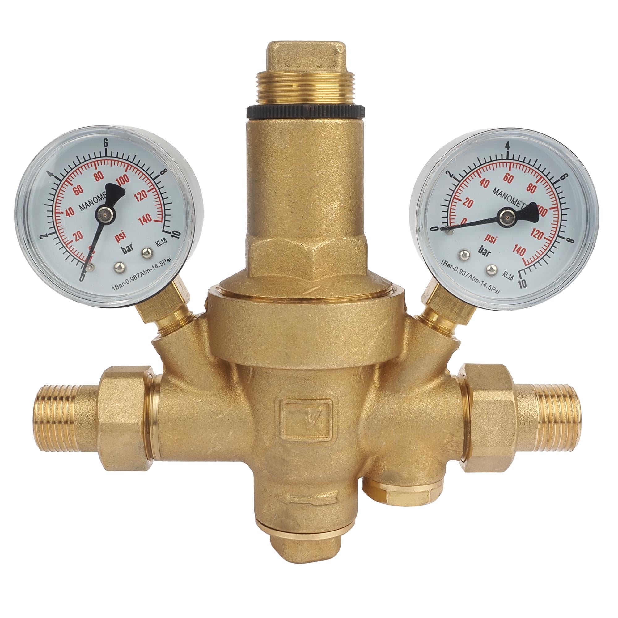 Редуктор мембранного давления 1/2" 0,5-7 бар с фильтром и манометром Malgorani Eurofilter