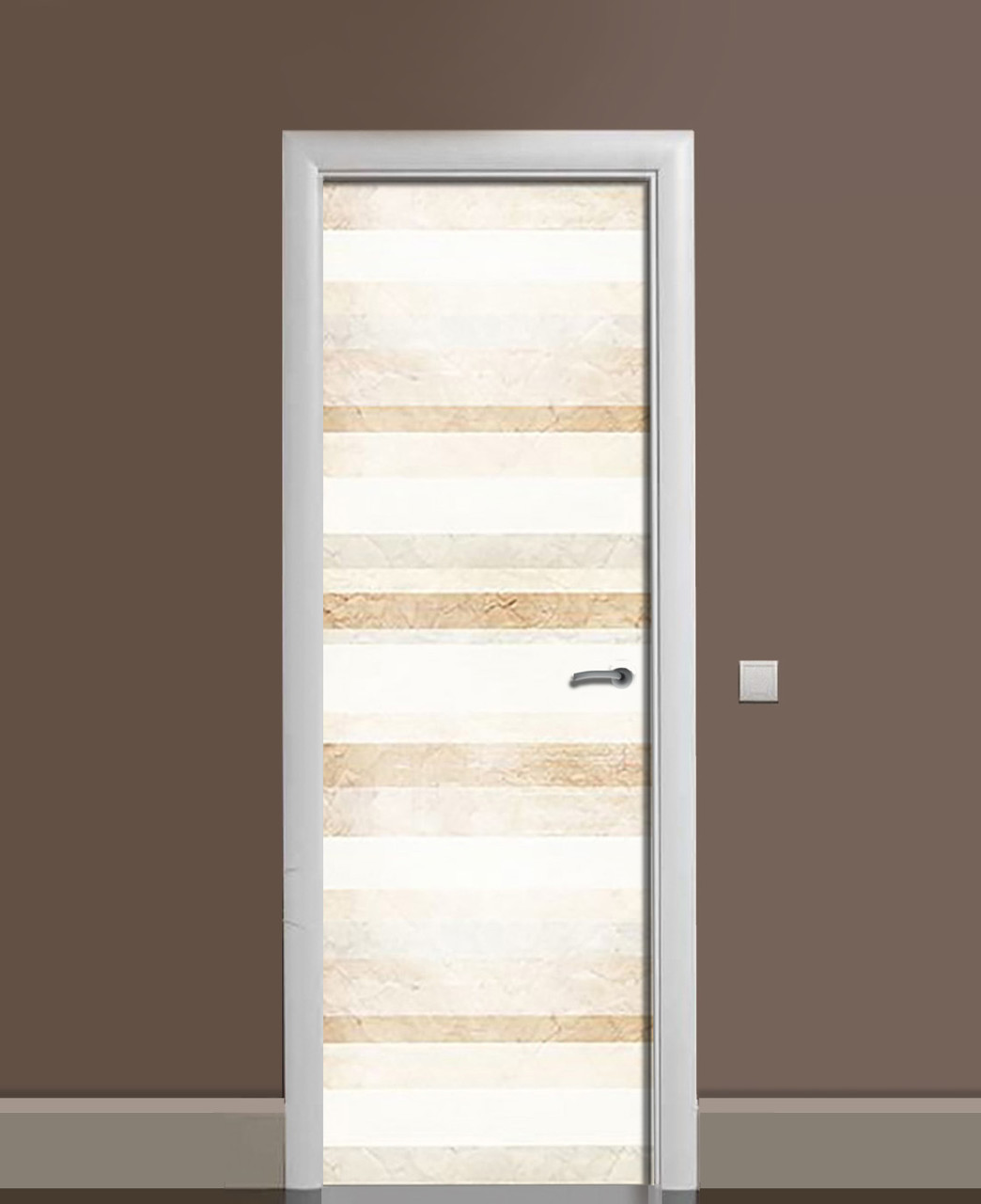 Наклейка 3D на двери Zatarga Вертикальный мрамор виниловая 650х2000 мм виниловая (1323454733)