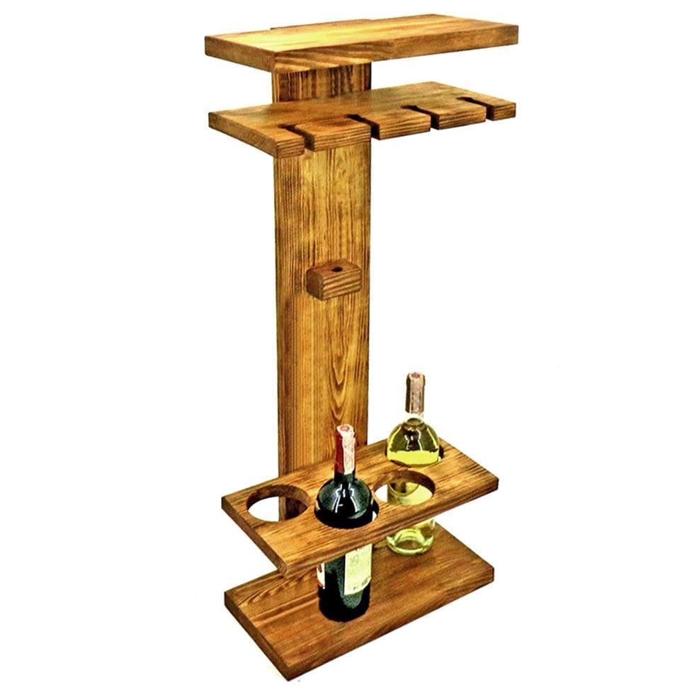 Полка для вина настенная из дерева Кутино Сиена (ПНК-015205)