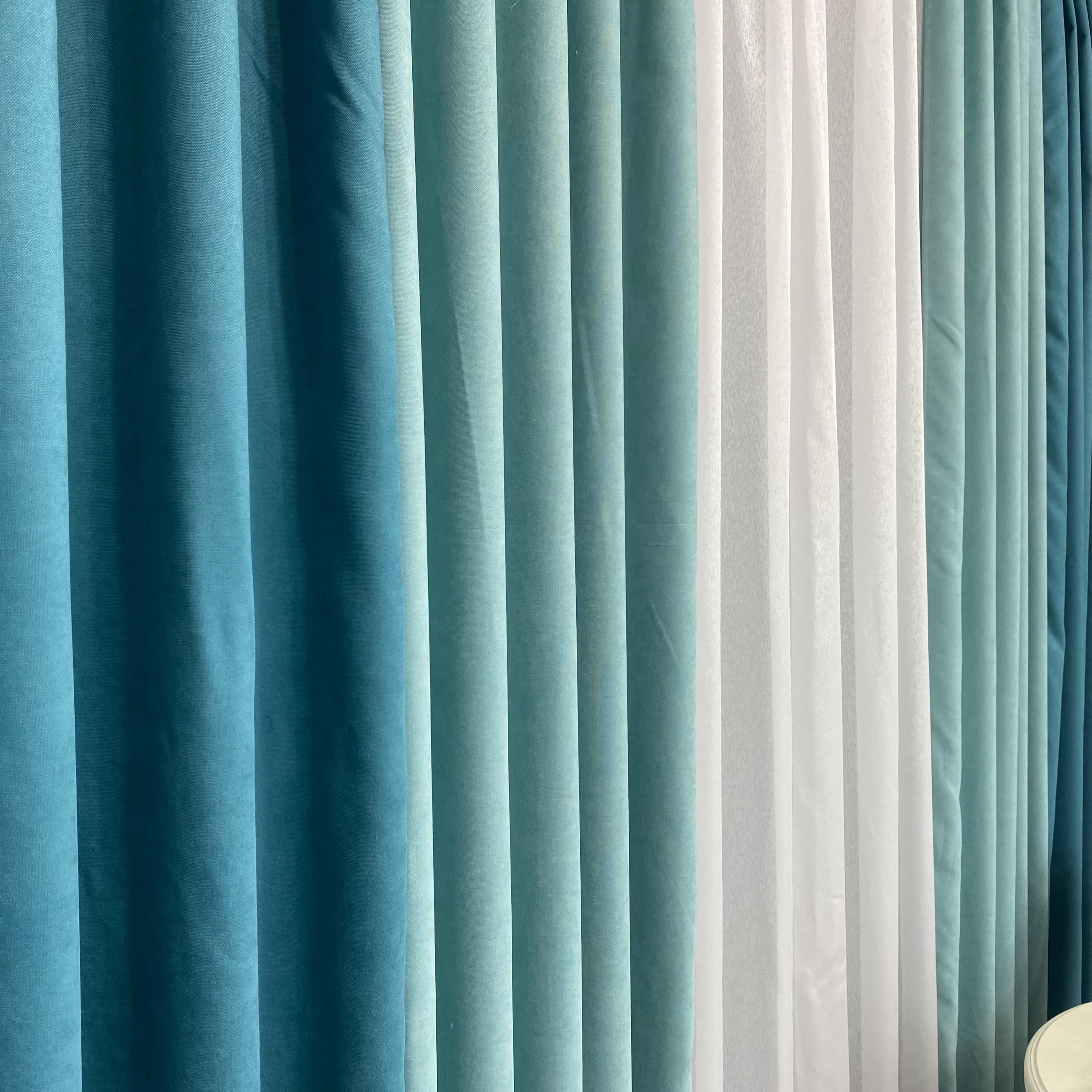 Шторы TG Home Дуэт №450 микровелюр 1,50х2,70 м Бирюзово-мятный (450-100/208) - фото 5 Шторы TG Home Дуэт №450 микровелюр 1,50х2,70 м Бирюзово-мятный (450-100/208) - фото 5