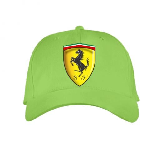 Кепка детская Ferrari 3D Logo Салатовый (255693-45-37476)