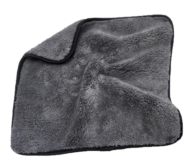 Рушник двосторонній Auto Tiger супер поглинаючий 40x60 см Сірий (1200GSM)