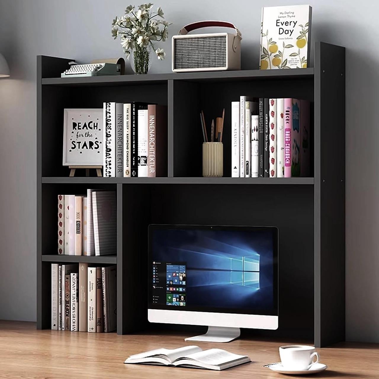 Полка-надстройка настольная из дерева Риселис венге (АКД-004812)