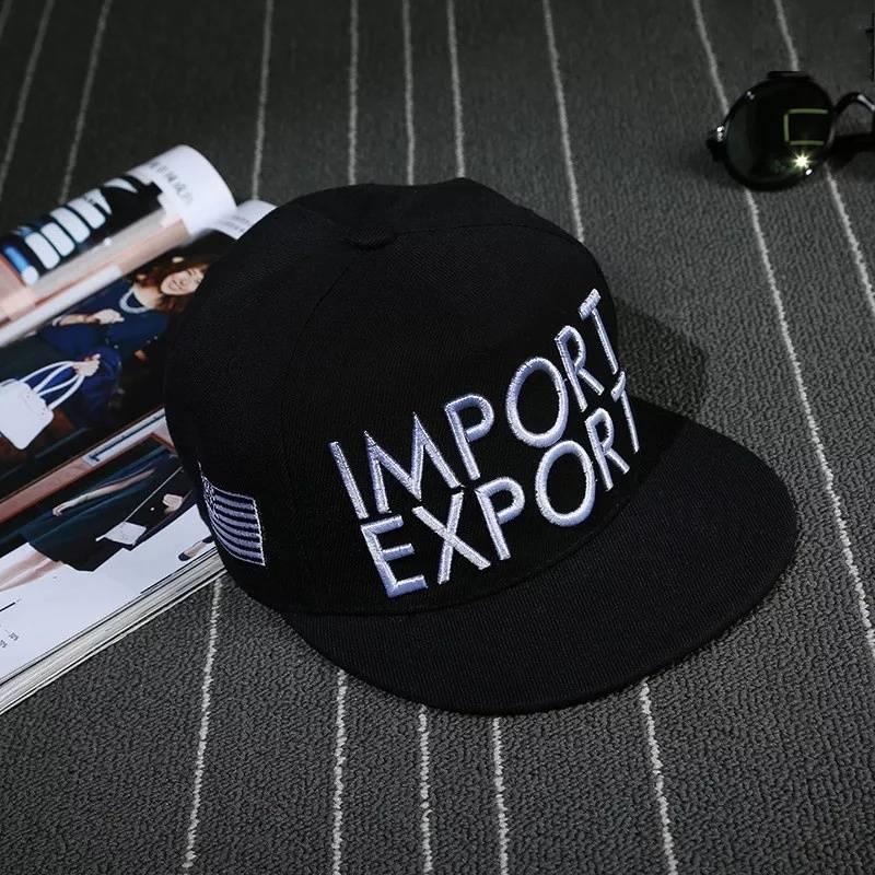 Кепка снепбек Import Export с прямым козырьком унисекс Черный
