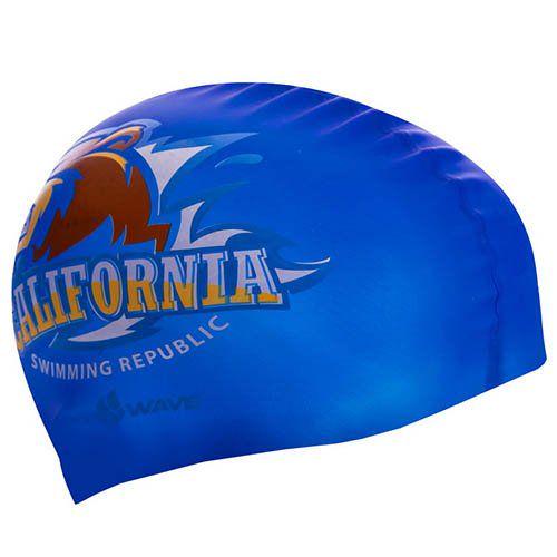 Шапочка для плавания Mad Wave California M055833000W Темно-синий (60444069) - фото 2 Шапочка для плавания Mad Wave California M055833000W Темно-синий (60444069) - фото 2