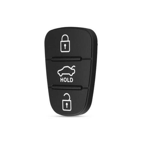 Кнопки для викидного ключа Hyundai Kia 3 кнопки Hold гумові Black (510077)