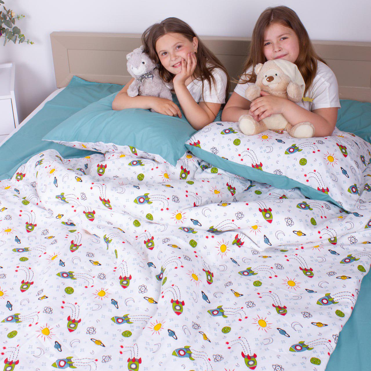 Підковдра муслін-поплін Ракети 155х215 см (17767078) - фото 3 Підковдра муслін-поплін Ракети 155х215 см (17767078) - фото 3