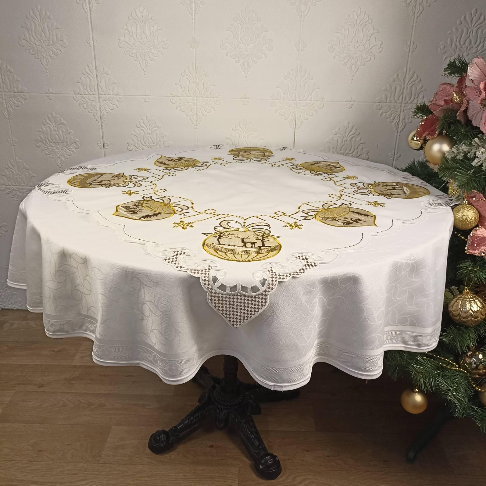 Салфетка новогодняя YM30273 85х85 см (CN36876)