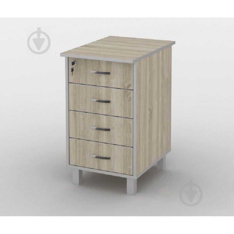 Тумба офисная Тиса Мебель ТМ-122/2 Сонома Тумба офисная Тиса Мебель ТМ-122/2 Сонома