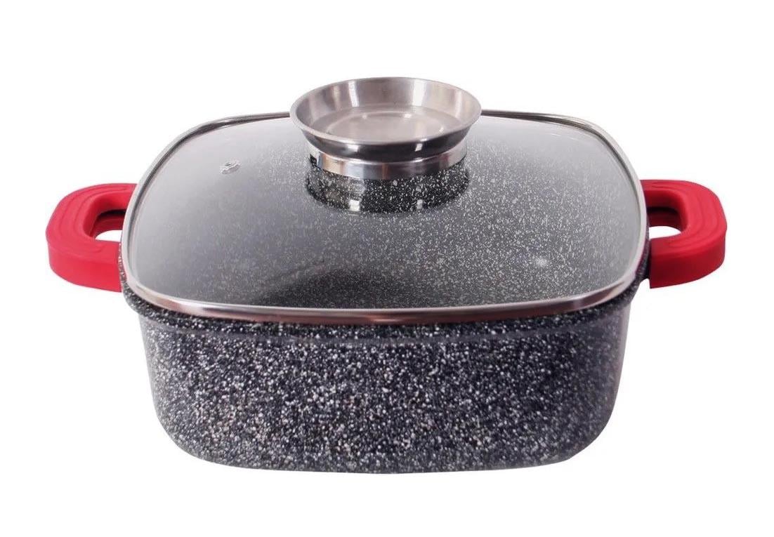 Каструля з антипригарним покриттям Bohmann BH-2428 MRB з кришкою (1683852154)