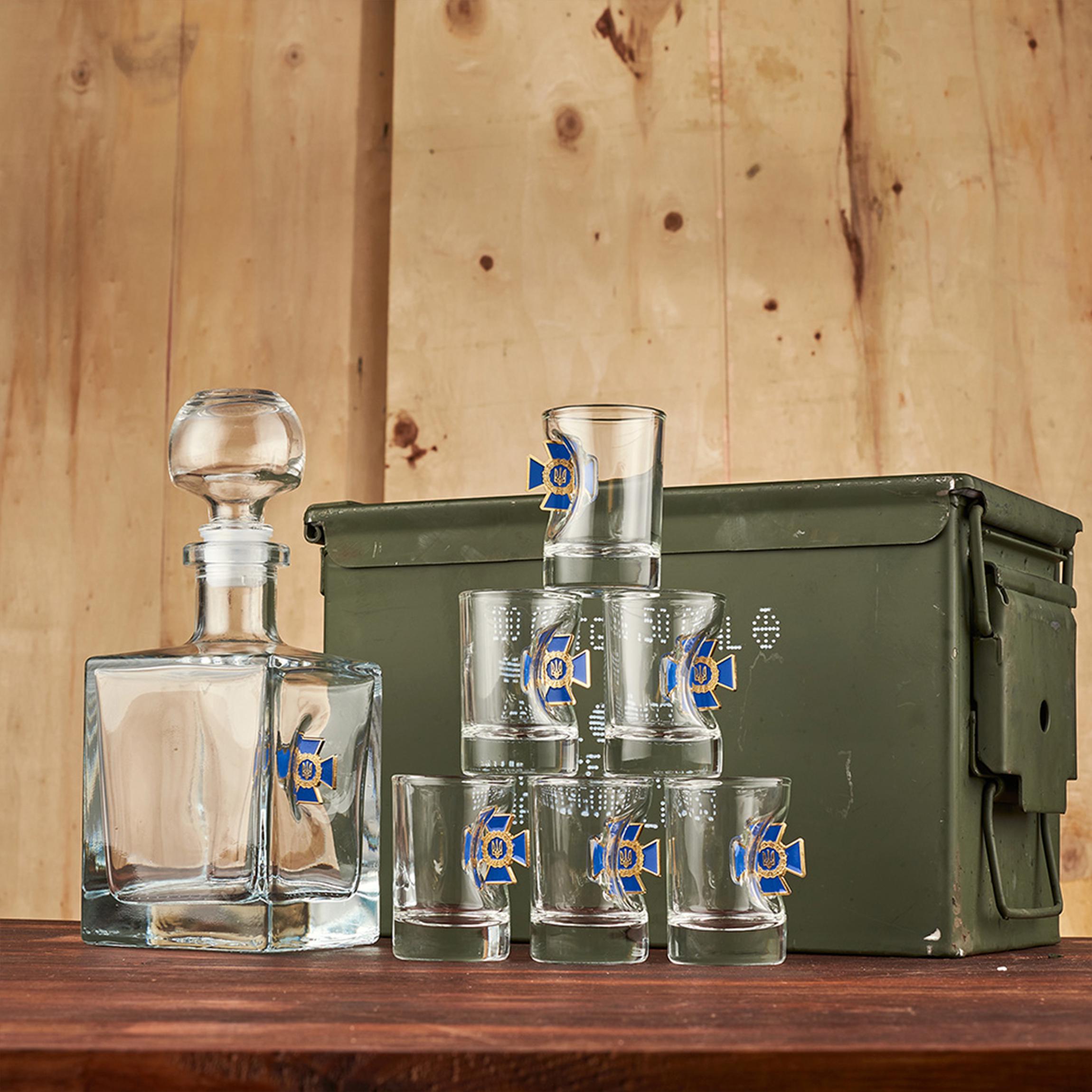 Набор VSKLO БК маленький графин и рюмки СБУ (28918583) - фото 4 Набор VSKLO БК маленький графин и рюмки СБУ (28918583) - фото 4