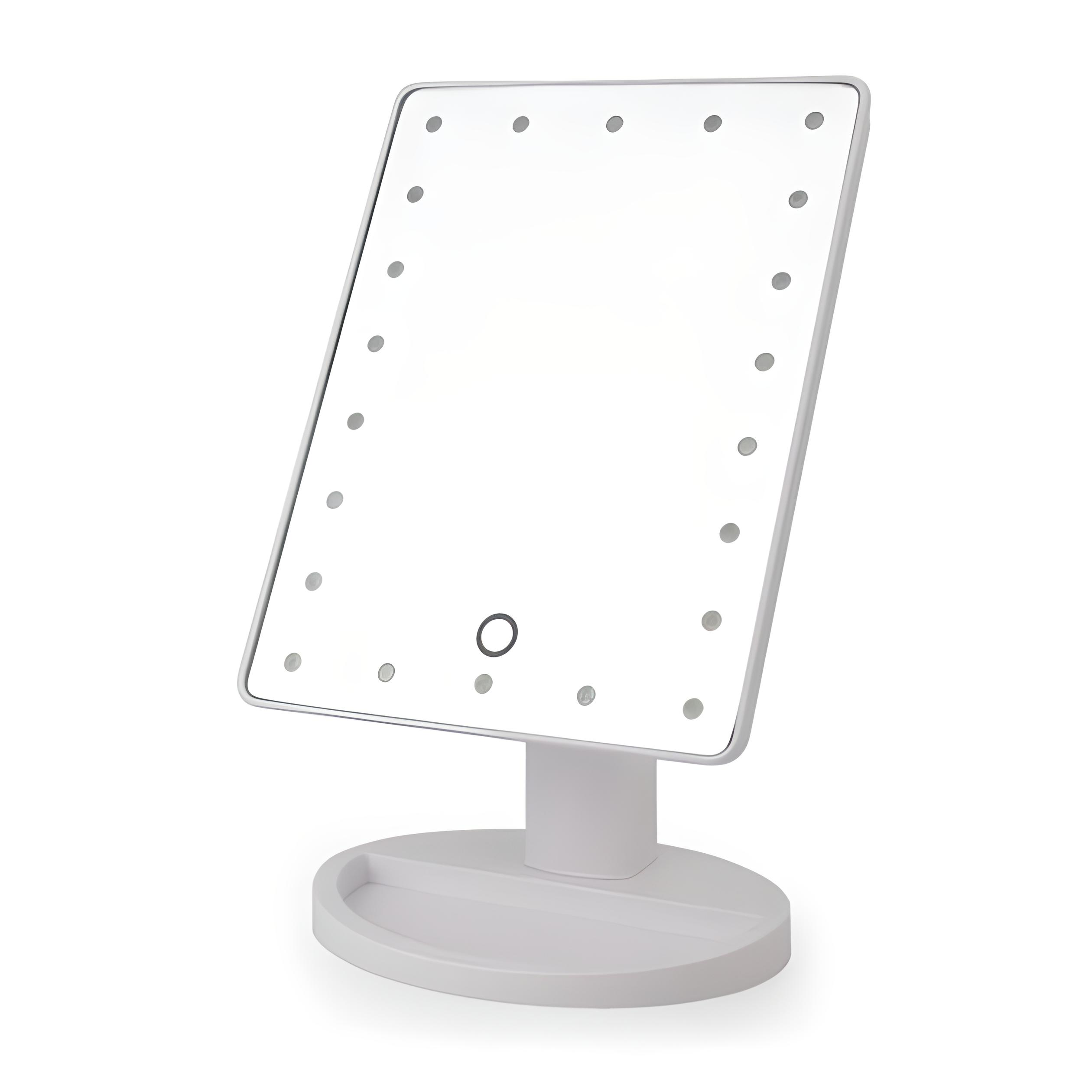 Зеркало для макияжа MIRROR XW-085 сложное с Led подсветкой Белый