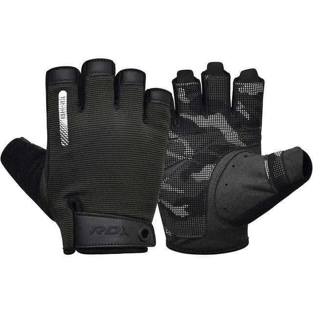 Рукавички для фітнесу RDX T2 Half M Black (3070022228) Рукавички для фітнесу RDX T2 Half M Black (3070022228)