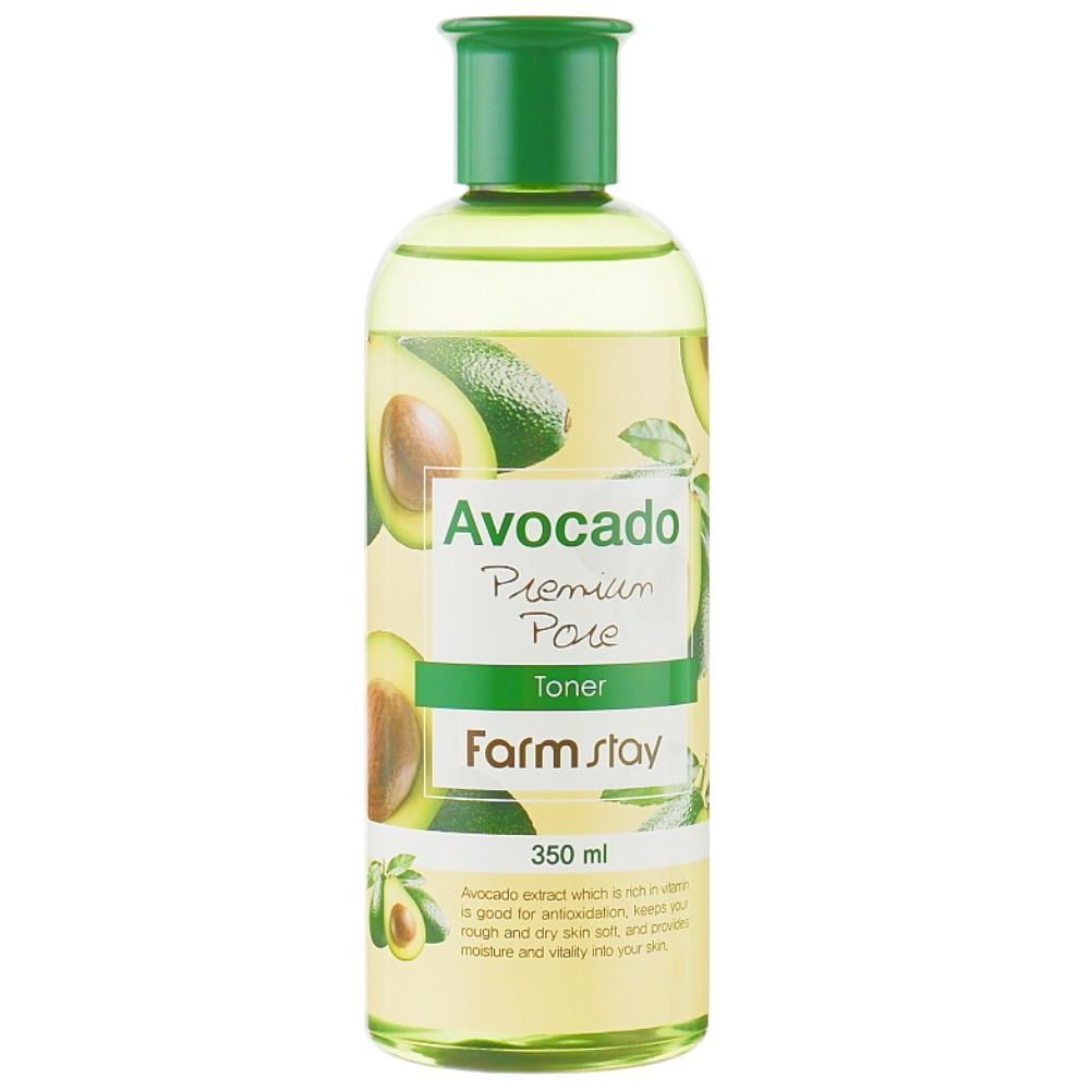 Тонер для обличчя Farmstay Avocado Premium Pore Toner з екстрактом авокадо зволожуючий 350 мл (1272359775)