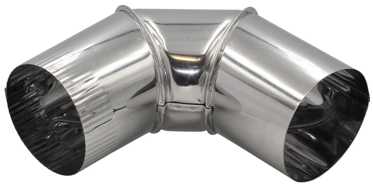 Коліно 90° нержавіюча сталь d 80 мм 0,5 мм (ST185)